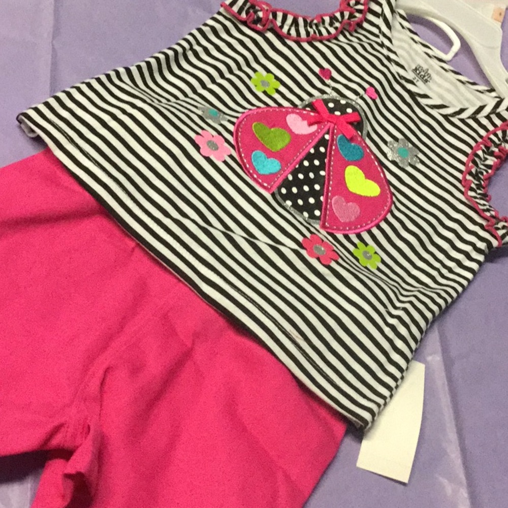 Short set 2 pc girl pink color